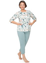 Piżama Martel Maria II 201 3/4 3XL-4XL damska rozpinana