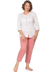 Piżama Martel Maria II 201 3/4 3XL-4XL damska rozpinana