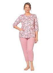 Piżama Martel Maria II 201 3/4 3XL-4XL damska rozpinana