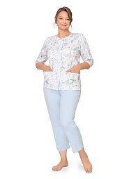 Piżama Martel Maria II 201 3/4 3XL-4XL damska rozpinana