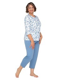 Piżama Martel Maria II 201 3/4 3XL-4XL damska rozpinana