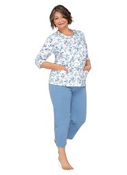 Piżama Martel Maria II 201 3/4 3XL-4XL damska rozpinana