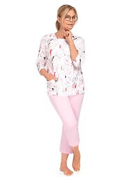 Piżama Martel Maria II 201 3/4 3XL-4XL damska rozpinana