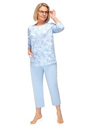 Piżama Martel Maria II 201 3/4 3XL-4XL damska rozpinana