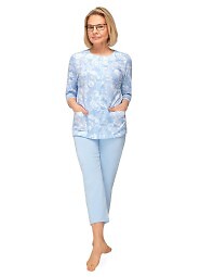 Piżama Martel Maria II 201 3/4 3XL-4XL damska rozpinana