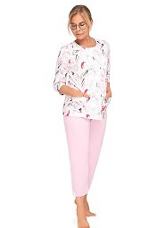 Piżama Martel Maria II 201 3/4 3XL-4XL damska rozpinana
