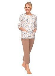 Piżama Martel Maria II 201 3/4 3XL-4XL damska rozpinana