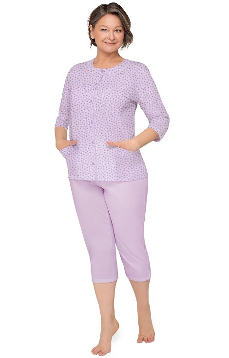 Piżama Martel Maria II 201 3/4 3XL-4XL damska rozpinana