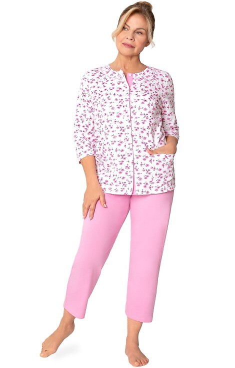 Piżama Martel Maria II 201 3/4 3XL-4XL damska rozpinana