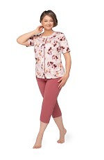 Piżama Martel Maria I 200 kr/r 3XL-4XL damska rozpinana
