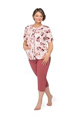 Piżama Martel Maria I 200 kr/r 3XL-4XL damska rozpinana