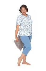 Piżama Martel Maria I 200 kr/r 3XL-4XL damska rozpinana
