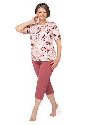 Piżama Martel Maria I 200 kr/r 3XL-4XL damska rozpinana