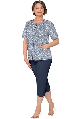Piżama Martel Maria I 200 kr/r 3XL-4XL damska rozpinana