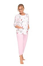 Piżama Martel Maria II 201 3/4 M-2XL damska rozpinana