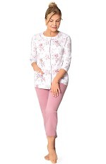 Piżama Martel Maria II 201 3/4 M-2XL damska rozpinana