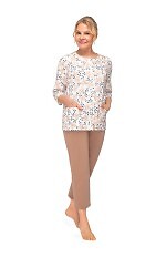 Piżama Martel Maria II 201 3/4 M-2XL damska rozpinana