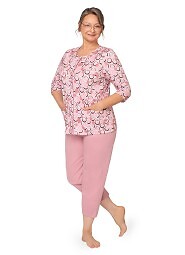 Piżama Martel Maria II 201 3/4 M-2XL damska rozpinana