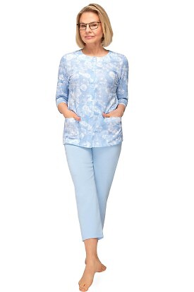 Piżama Martel Maria II 201 3/4 M-2XL damska rozpinana