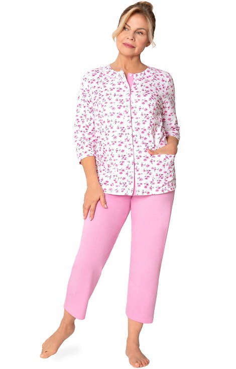 Piżama Martel Maria II 201 3/4 M-2XL damska rozpinana