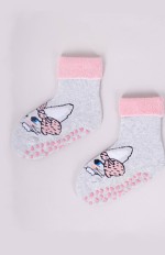 Skarpety YOCLUB SKF-0005G Girl Frotte Wywijane ABS 17-26