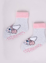 Skarpety YOCLUB SKF-0005G Girl Frotte Wywijane ABS 17-26