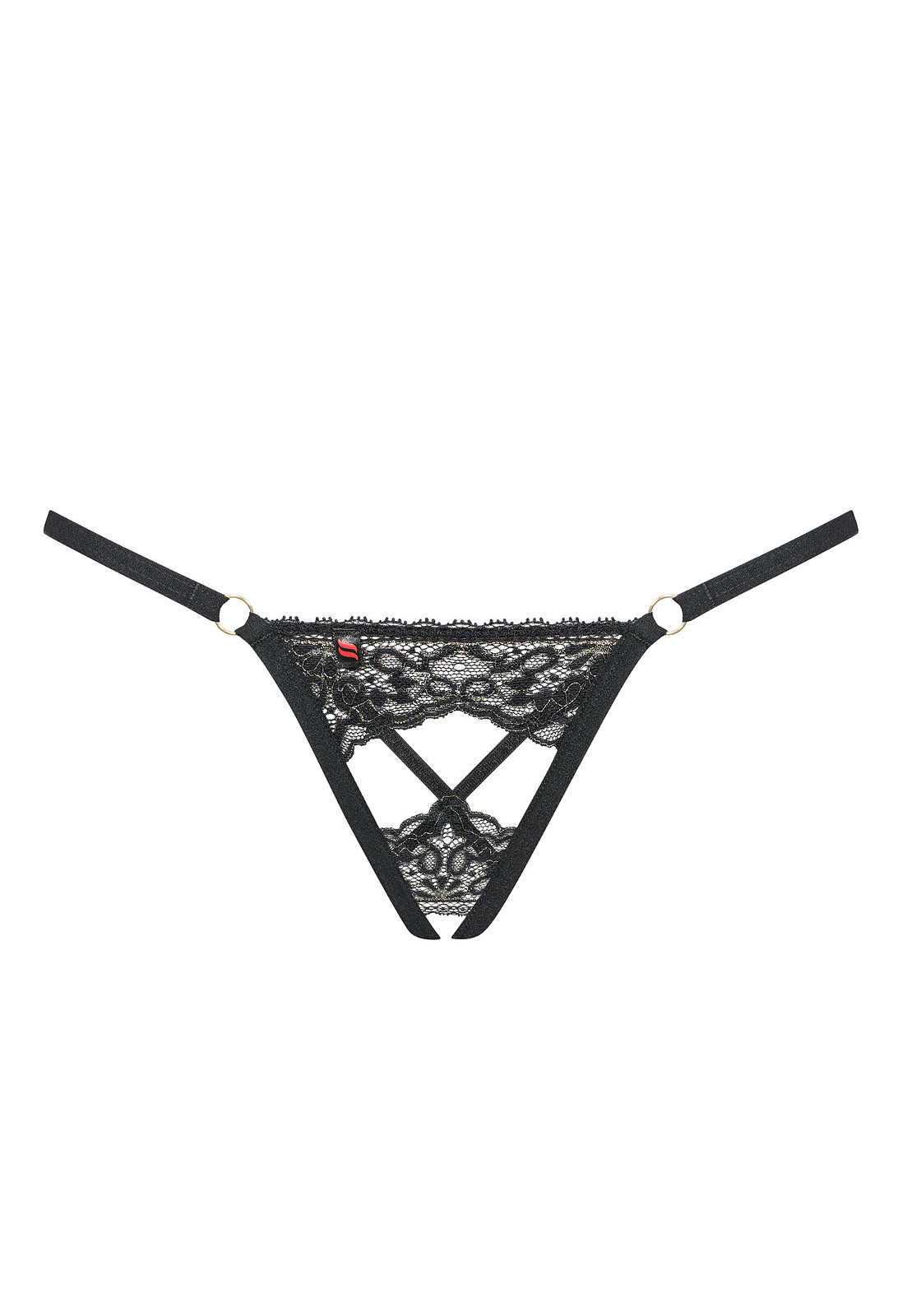 Stringi Obsessive Meshlove Crotchless thong Bielizna damska