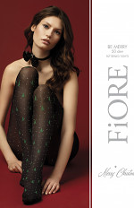 Rajstopy Fiore G 5976 Be Merry 40 den 5-XL kolekcja świąteczna