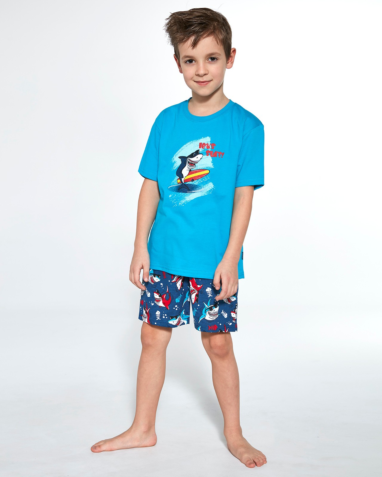 Piżama Cornette Kids Boy 789/90 Shark kr/r 86-128 - Bielizna dziecięca ...