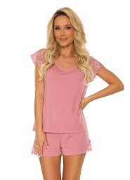 Piżama De Lafense 625 Dagmara kr/r S-2XL
