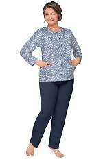 Martel Maria III 202 long sleeve pajama set M-2XL women's button-up