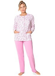 Piżama Martel Maria III 202 dł/r M-2XL damska rozpinana