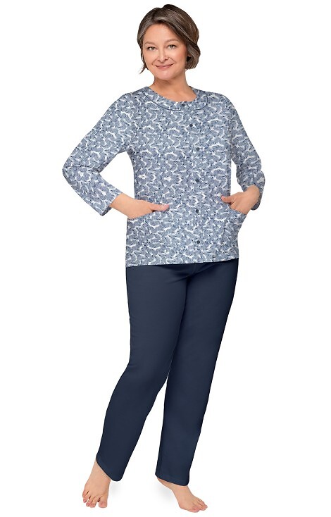 Martel Maria III 202 long sleeve pajama set M-2XL women's button-up