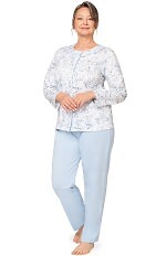 Piżama Martel Maria III 202 dł/r 3XL-4XL damska rozpinana