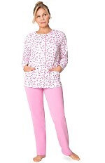 Piżama Martel Maria III 202 dł/r 3XL-4XL damska rozpinana