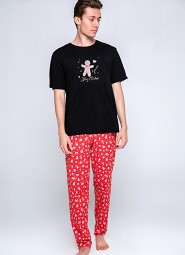 Piżama Sensis Mike kr/r Christmas M-XL męska