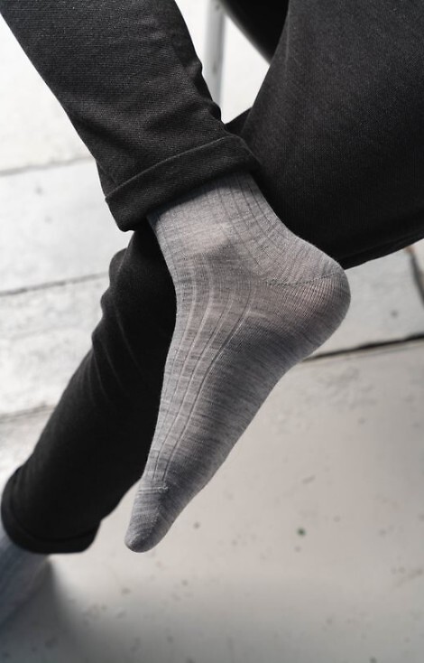Skarpety Steven art.130 Merino Wool Prążek Męskie 41-46