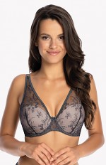 Biustonosz push-up bralette Gaia BS 1032 Jenny Grafitowy