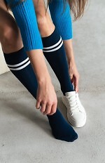 Podkolanówki Steven art.072 Paski damskie 35-40