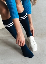 Podkolanówki Steven art.072 Paski damskie 35-40