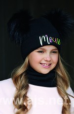 Czapka AJS 44-507 dziewczęca