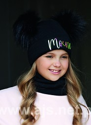 Czapka AJS 44-507 dziewczęca
