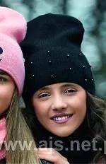 Czapka AJS 44-509 dziewczęca