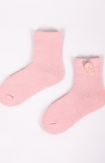Skarpety YOCLUB SKF-0008G Frotte Girl z elementem 3D 17-30