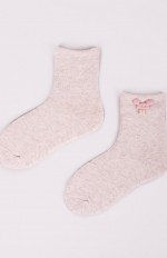 Skarpety YOCLUB SKF-0008G Frotte Girl z elementem 3D 17-30
