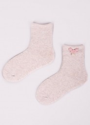 Skarpety YOCLUB SKF-0008G Frotte Girl z elementem 3D 17-30