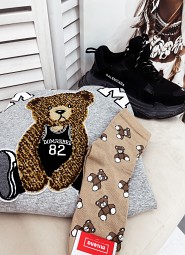 Skarpety Milena 0200 Pluszowe Misie 37-41