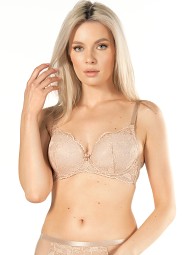 Biustonosz push-up Nipplex Victoria Mocca