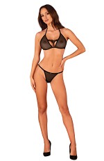 Komplet Obsessive Celia Noir Set XS-2XL