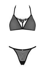 Komplet Obsessive Celia Noir Set XS-2XL